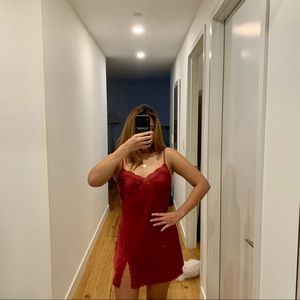 Victorias secret satin slip dress